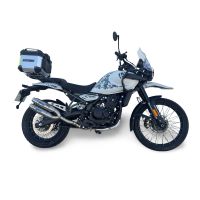 GPR exhaust compatible with Royal Enfield Guerrilla 450  2024-2025, Deeptone Duplex, Dual Homologated legal slip-on exhaust including removable db killers and link pipes 