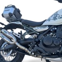 GPR exhaust compatible with Royal Enfield Guerrilla 450  2024-2025, Deeptone Duplex, Dual Homologated legal slip-on exhaust including removable db killers and link pipes 