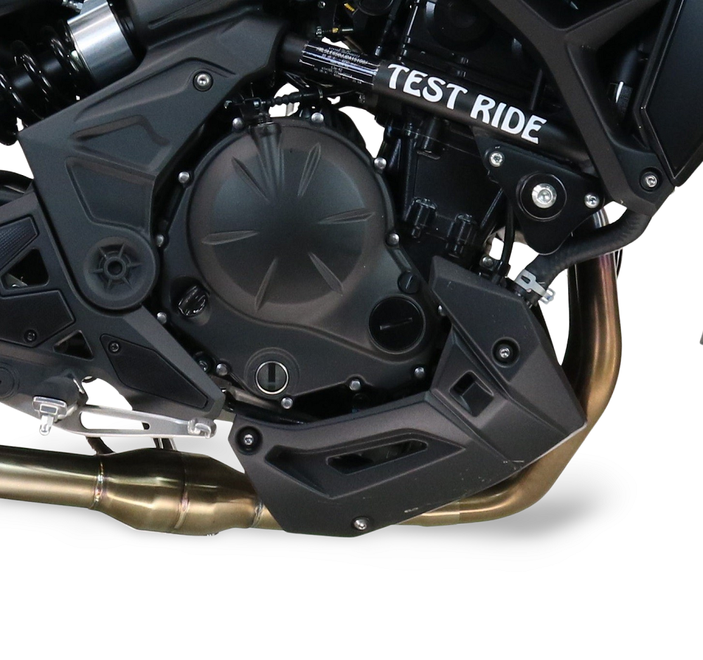 Exhaust compatible with Kawasaki Versys 650 2023-2025, GP-Revo Black Titanium, Full system exhaust, including removable db killer 