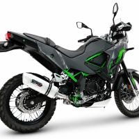 GPR exhaust compatible with Kawasaki KLE 500 2026-2027, Albus Ceramic, Homologated legal slip-on exhaust including removable db killer and link pipe 
