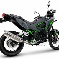 GPR exhaust compatible with Kawasaki KLE 500 2026-2027, Dual Inox, Racing slip-on exhausts including link pipe and removable db killer 