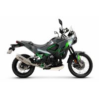 GPR exhaust compatible with Kawasaki KLE 500 2026-2027, Furore-X Acciaio Inox, Homologated legal slip-on exhaust including removable db killer and link pipe 