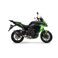 GPR exhaust compatible with Kawasaki Versys 650 2023-2026, Furore-X Titanio Nero, Homologated silencer for noise including full line,db killer and catalyst compliant for inspection 