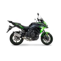 GPR exhaust compatible with Kawasaki Versys 650 2023-2026, Furore-X Titanio, Homologated silencer for noise including full line,db killer and catalyst compliant for inspection 