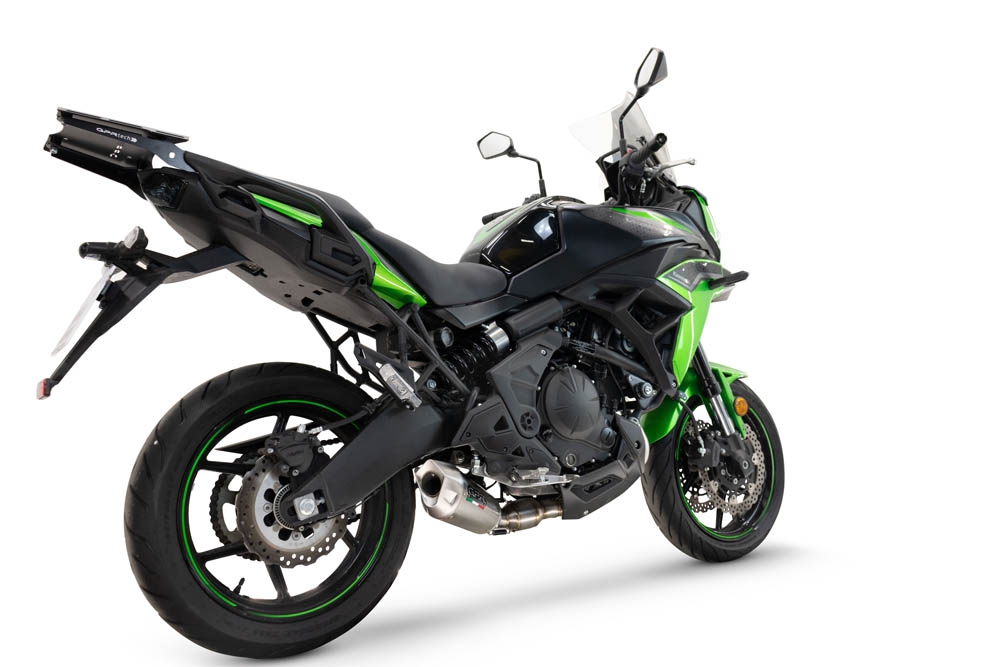 Exhaust compatible with Kawasaki Versys 650 2023-2025, GP-Revo Titanium, Full system exhaust, including removable db killer 