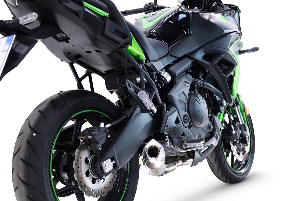 Exhaust compatible with Kawasaki Versys 650 2023-2025, GP-Revo Titanium, Full system exhaust, including removable db killer 