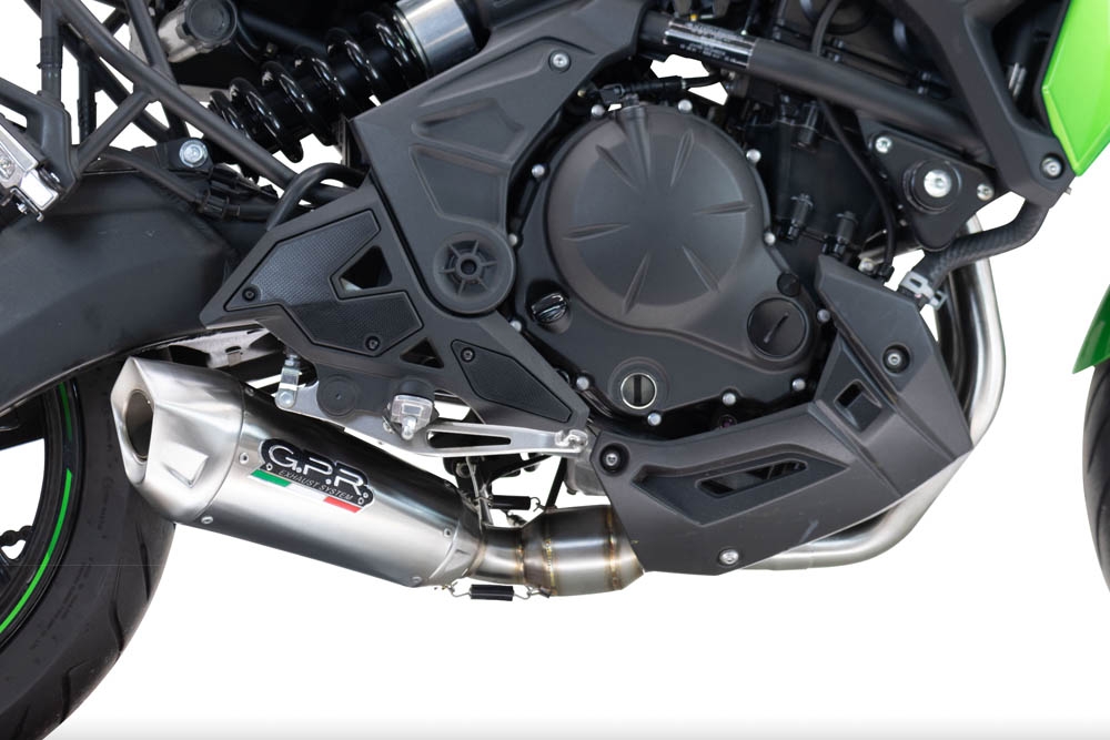 Exhaust compatible with Kawasaki Versys 650 2023-2025, GP-Revo Titanium, Full system exhaust, including removable db killer 