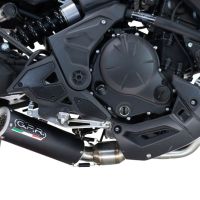 Exhaust compatible with Kawasaki Ninja 650 vers. SSDA 2023-2025, M3 Black Titanium, Full system exhaust, including removable db killer/spark arrestor 