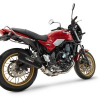 GPR exhaust compatible with Kawasaki Z 650 RS 2024-2025, GP-Revo Black Titanium, Homologated silencer for noise including full line,db killer and catalyst compliant for inspection 