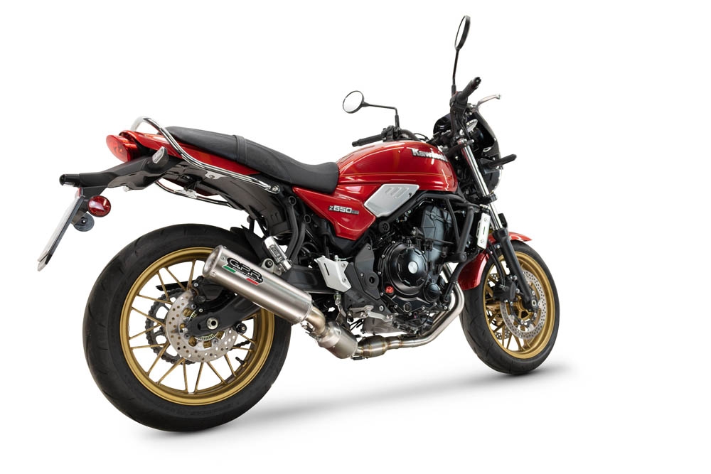 GPR exhaust compatible with Kawasaki Z 650 RS 2024-2025, M3 Inox , Homologated silencer for noise including full line,db killer and catalyst compliant for inspection 