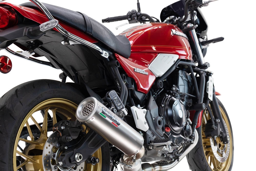 GPR exhaust compatible with Kawasaki Z 650 RS 2024-2025, M3 Inox , Homologated silencer for noise including full line,db killer and catalyst compliant for inspection 