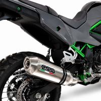 GPR exhaust compatible with Kawasaki KLE 500 2026-2027, PENTA ADVENTURE FULL TITANIUM, Homologated legal slip-on exhaust including removable db killer and link pipe 