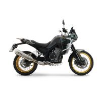 GPR exhaust compatible with Kove 800X 2024-2026, Furore-X Acciaio Inox, Racing slip-on exhausts including link pipe and removable db killer 