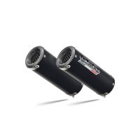 GPR exhaust compatible with Kawasaki Z 1000 Sx 2017-2020, M3 Black Titanium, Dual Homologated legal slip-on exhaust including removable db killers and link pipes 