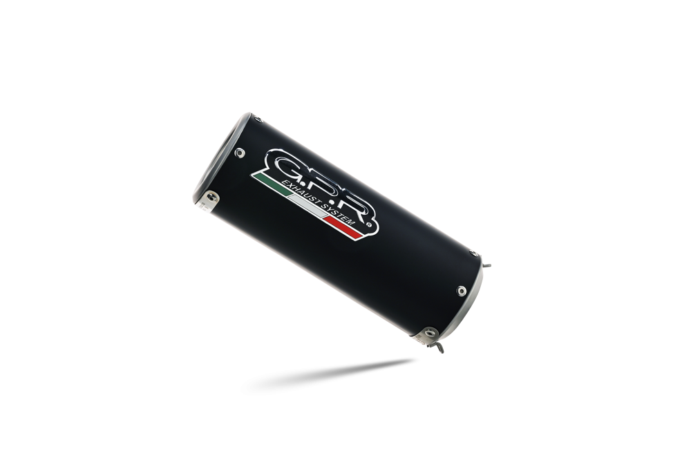 Exhaust compatible with Yamaha Tracer 700 2016-2019, M3 Black Titanium, Full system exhaust, including removable db killer 