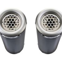 Exhaust compatible with Ducati Monster 1100 2009-2010, M3 Black Titanium, Dual slip-on including removable db killers and link pipes, not EPA-compliant 