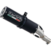 Exhaust compatible with Yamaha Tracer 9 GT 2021-2024, M3 Black Titanium, Full system exhaust, including removable db killer 