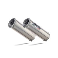 GPR exhaust compatible with Aprilia Shiver 900 2017-2020, M3 Inox , Dual Homologated legal slip-on exhaust including removable db killers and link pipes 
