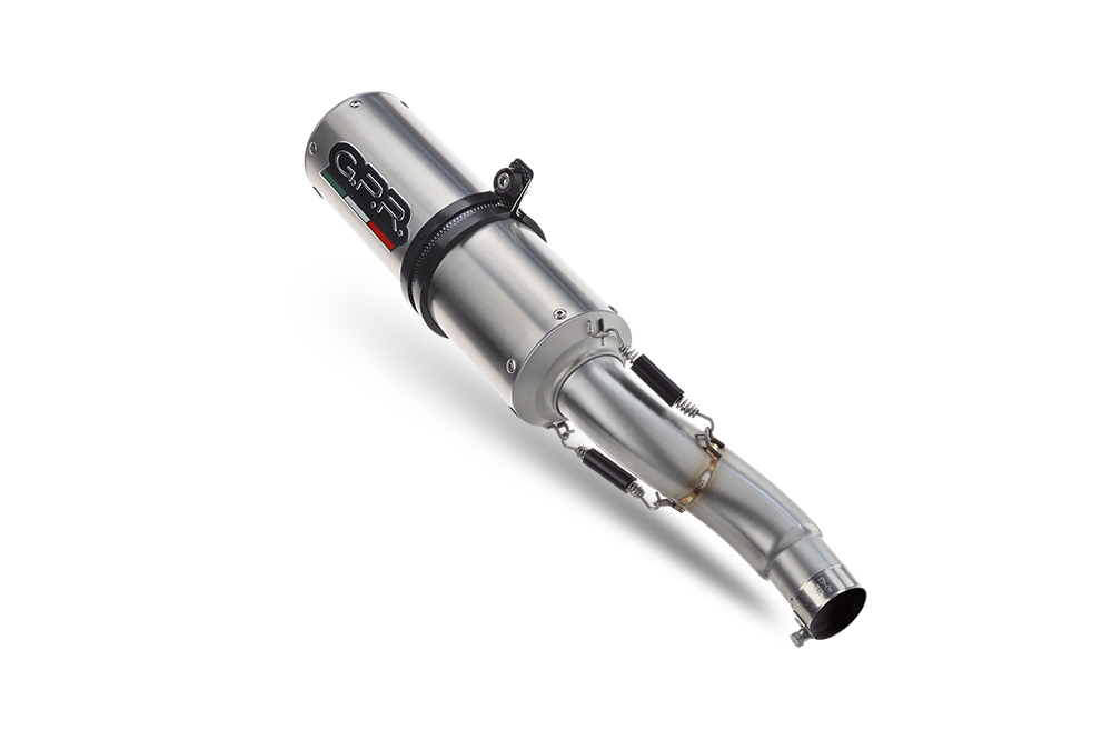 Exhaust compatible with Suzuki V-Strom 650 2017-2020, M3 Inox , Mid-Full system exhaust including removable db killer 