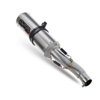 Exhaust compatible with Suzuki V-Strom 650 2017-2020, M3 Inox , Mid-Full system exhaust including removable db killer 