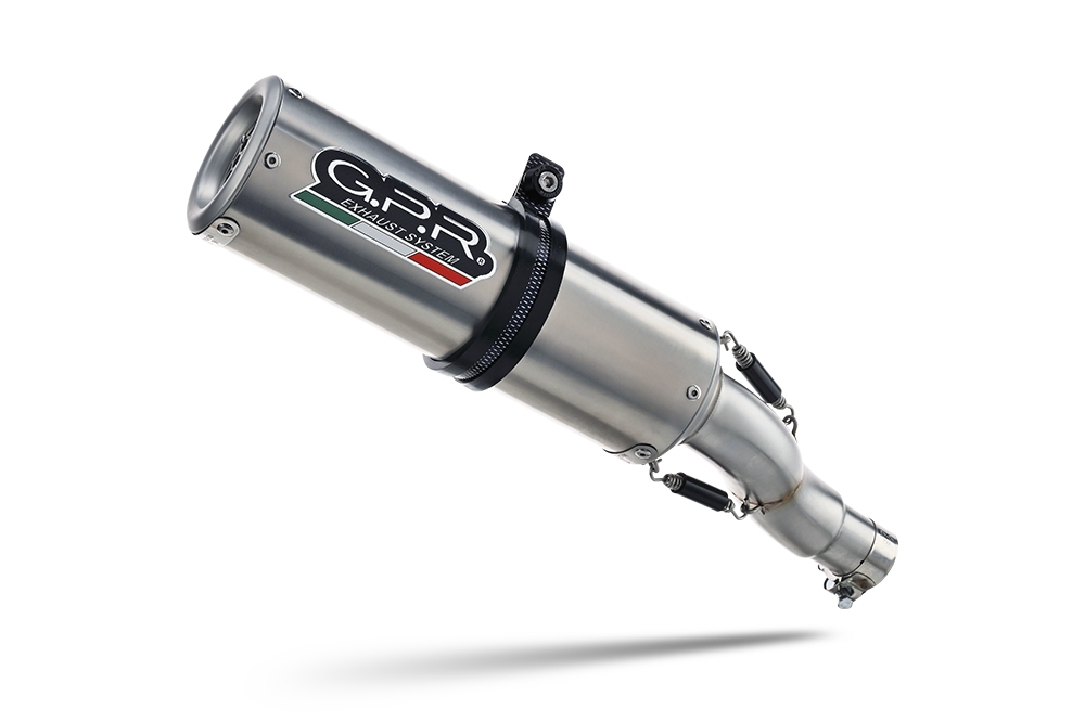 Exhaust compatible with Suzuki V-Strom 650 2017-2020, M3 Inox , Mid-Full system exhaust including removable db killer 