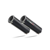 GPR exhaust compatible with Aprilia Shiver 900 2017-2020, M3 Poppy , Dual Homologated legal slip-on exhaust including removable db killers and link pipes 