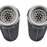 Exhaust compatible with Triumph Speed Triple 1050 R - S 2016-2020, M3 Poppy , Dual slip-on including removable db killers and link pipes, EPA-compliant 