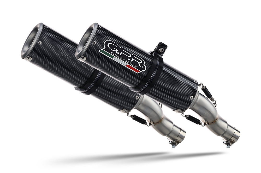 Exhaust compatible with Triumph Speed Triple 1050 R - S 2016-2020, M3 Poppy , Dual slip-on including removable db killers and link pipes, EPA-compliant 