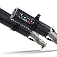 Exhaust compatible with Triumph Speed Triple 1050 R - S 2016-2020, M3 Poppy , Dual slip-on including removable db killers and link pipes, EPA-compliant 