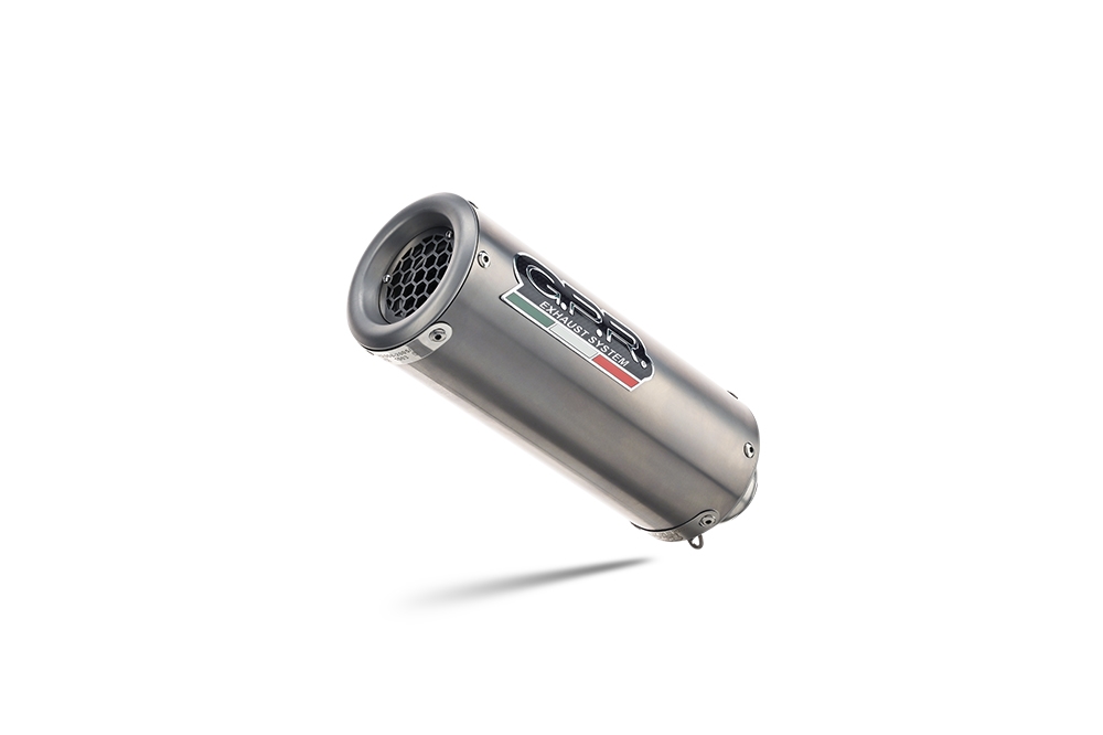 Exhaust compatible with Triumph Trident 660 2021-2024, M3 Titanium Natural, Full system exhaust, including removable db killer 
