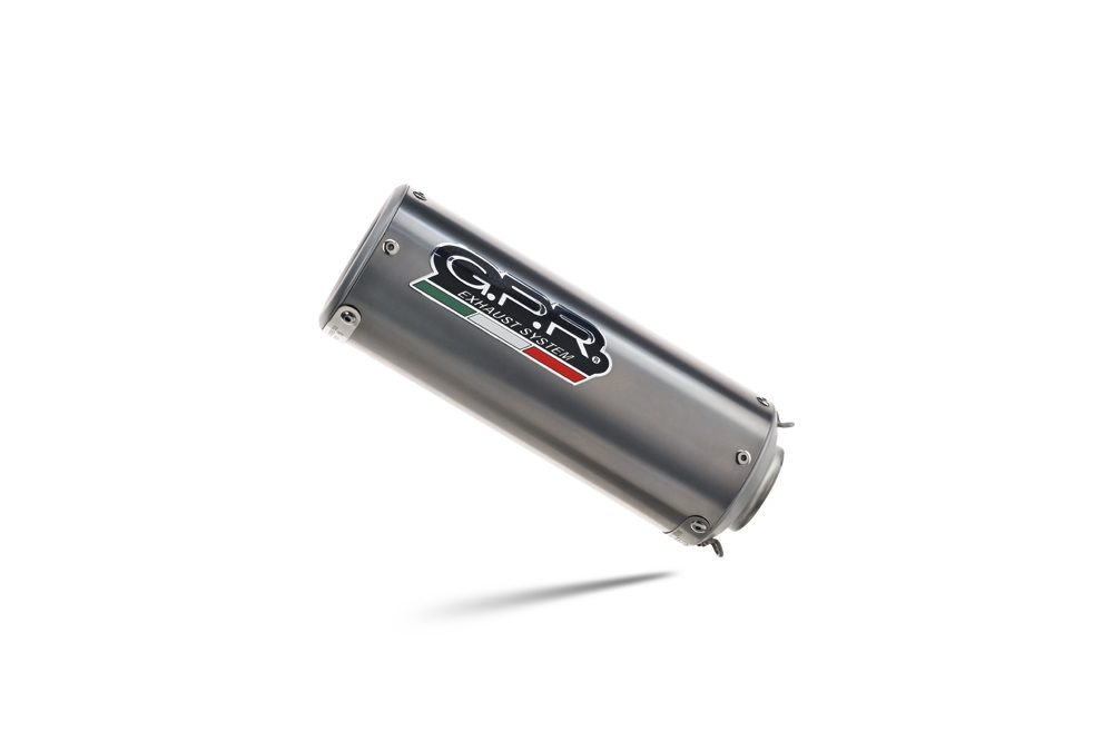 Exhaust compatible with Triumph Trident 660 2021-2024, M3 Titanium Natural, Full system exhaust, including removable db killer 
