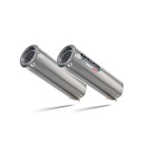 GPR exhaust compatible with Aprilia Rsv 1000 R Factory 2006-2010, M3 Titanium Natural, Dual Homologated legal slip-on exhaust including removable db killers and link pipes 