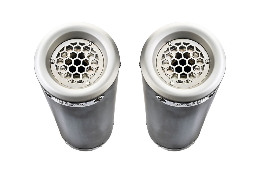 Exhaust compatible with Ducati 748 - S - SP - SPS - R - RS 1995-2002, M3 Titanium Natural, Dual slip-on including removable db killers and link pipes, EPA-compliant 