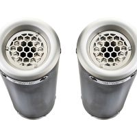 Exhaust compatible with Ducati 748 - S - SP - SPS - R - RS 1995-2002, M3 Titanium Natural, Dual slip-on including removable db killers and link pipes, EPA-compliant 