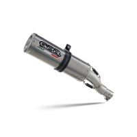 GPR exhaust compatible with Aprilia Tuono 1100 V4 Rr 2017-2020, M3 Titanium Natural, Homologated legal slip-on exhaust including removable db killer, link pipe and catalyst 