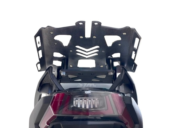 Roof rack GPR TECH compatible with  Sym ADX 300 2024/2026 e5 Plus GPR TECH Specific rear rack Top Case ALPITECH 26 > 35 LT Rear rack,stainless steel made with 4 anchor points