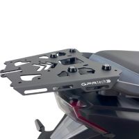 Roof rack GPR TECH compatible with  Sym ADX 300 2024/2026 e5 Plus GPR TECH Specific rear rack Top Case ALPITECH 26 > 35 LT Rear rack,stainless steel made with 4 anchor points