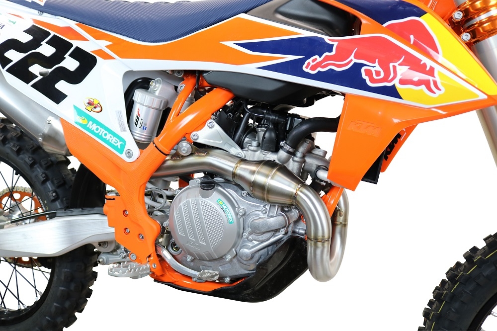GPR exhaust compatible with  Ktm 450 XC-F 2019-2022, Pentacross Inox, Full system exhaust, including removable db killer/spark arrestor 