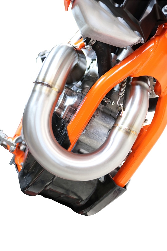 GPR exhaust compatible with  Gas Gas EW 500F 2024-2025, Pentacross Inox, Full system exhaust, including removable db killer/spark arrestor 