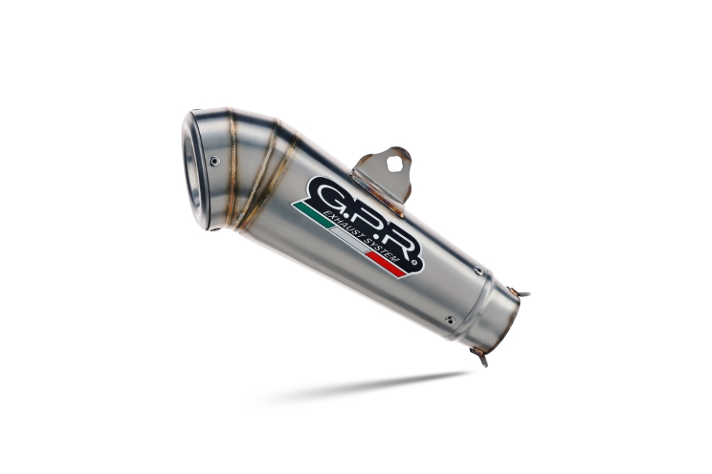 Exhaust compatible with Triumph Speed 400 2023-2025, Powercone Evo, Slip-on exhaust including removable db killer and link pipe, EPA-compliant 