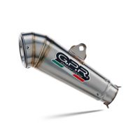 Exhaust compatible with Triumph Speed 400 2023-2025, Powercone Evo, Slip-on exhaust including removable db killer and link pipe, EPA-compliant 