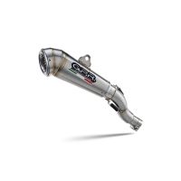 GPR exhaust compatible with Triumph Speed 400 2023-2025, Powercone Evo, Homologated legal slip-on exhaust including removable db killer and link pipe 