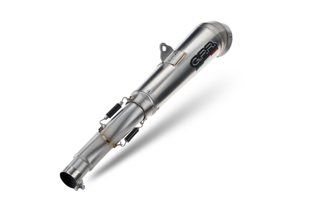 Exhaust compatible with Bmw F800R 2009-2014, Powercone Evo, Slip-on exhaust including removable db killer and link pipe, EPA-compliant 