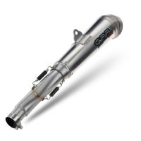 Exhaust compatible with Bmw F800R 2009-2014, Powercone Evo, Slip-on exhaust including removable db killer and link pipe, EPA-compliant 