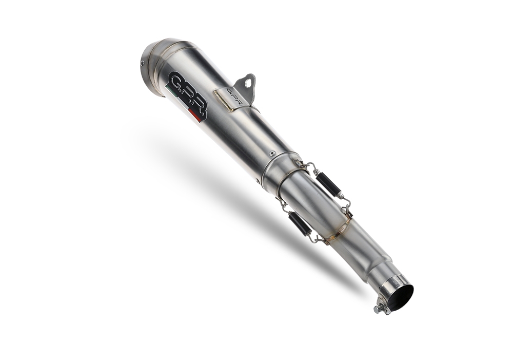 Exhaust compatible with Triumph Speed 400 2023-2025, Powercone Evo, Slip-on exhaust including removable db killer and link pipe, EPA-compliant 