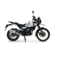 GPR exhaust compatible with Royal Enfield Himalayan 450  2024-2025, Dune Triovale Titanio, Homologated legal slip-on exhaust including removable db killer and link pipe 