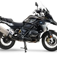 Exhaust compatible with Bmw R1250GS - Adventure 2021-2024, Hyper Sonic Titanium, Slip-on exhaust including removable db killer and link pipe, not EPA-compliant 