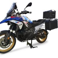 GPR TECH compatible with  BMW R 1300 GS 2023/2025 GPR TECH Triptych kit made in black color, with Top case 45 Lt + Side Cases 38 Lt + 38 Lt + general rack holder Top case capacity 45 Lt + side cases capacity 38 LT. + 38 LT.