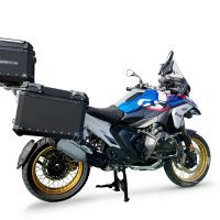 GPR TECH compatible with  BMW R 1300 GS 2023/2025 GPR TECH Triptych kit made in black color, with Top case 45 Lt + Side Cases 38 Lt + 38 Lt + general rack holder Top case capacity 45 Lt + side cases capacity 38 LT. + 38 LT.