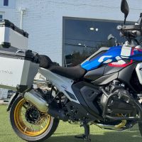 GPR TECH compatible with  BMW R 1300 GS Adventure 2023/2025 GPR TECH Triptych kit made in silver color, with Top case 45 Lt + Side Cases 38 Lt + 38 Lt + general black rack holder Top case capacity 45 Lt + side cases capacity 38 LT. + 38 LT.